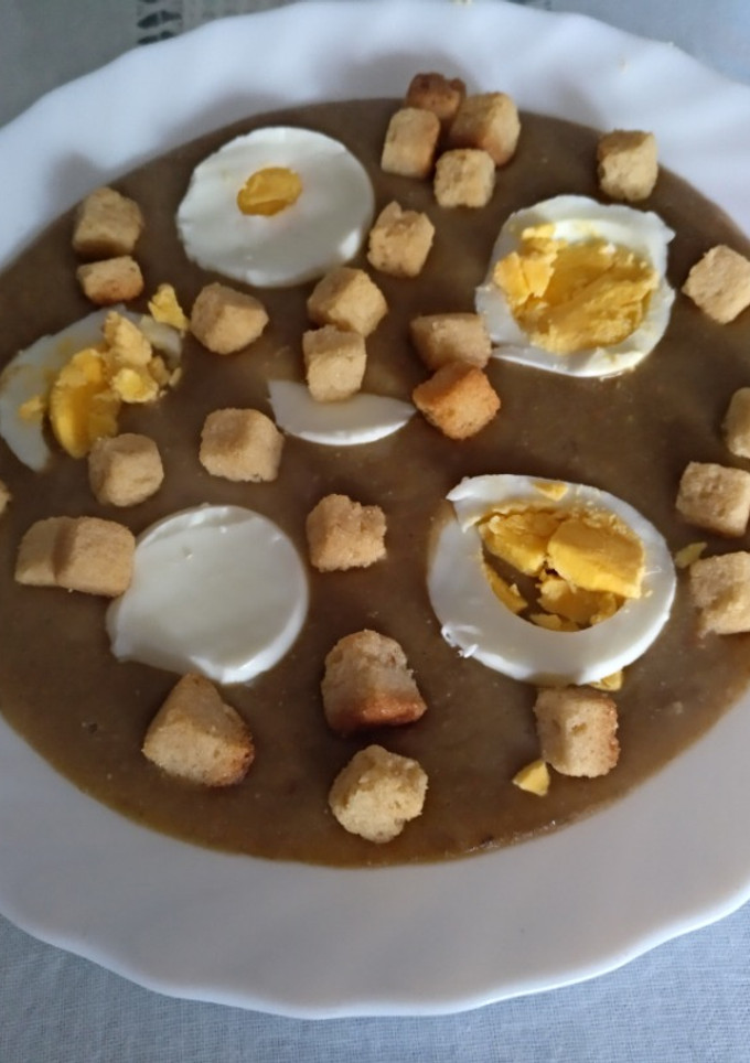 Una foto de Puré de lentejas