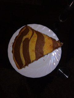 A picture of Zebra cake#4 week challenge.