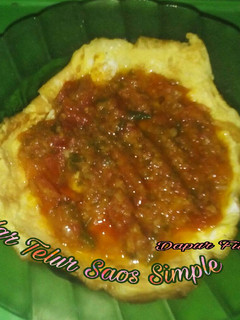 Foto resep Dadar Telur Saos Sederhana