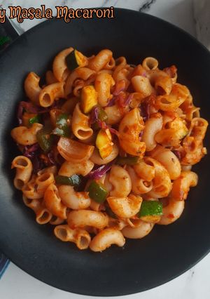 A picture of Spicy Masala Macaroni.