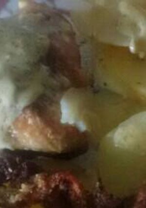 Una foto de Pollo a la crema!🐔🍷
