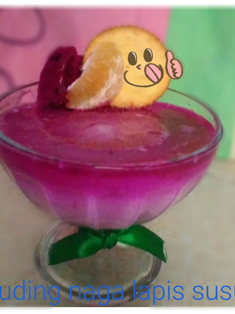 Cara Membuat Puding naga lapis susu Sederhana Dan Enak