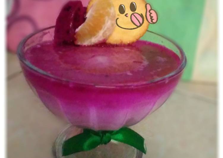 Puding naga lapis susu