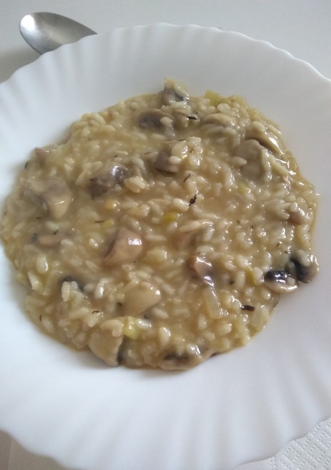 Una foto de Risotto de champiñones
