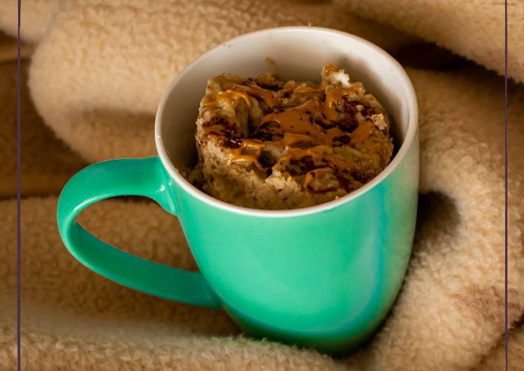 Mugcake fit de plátano sin gluten y sin leche 🍌