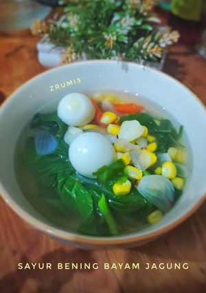 Foto resep Sayur Bening Bayam Jagung