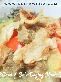 Foto resep Soto Betawi/ Soto Daging Kuah Santan