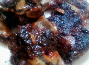 Una foto de Costillas de res a la BBQ sin horno!