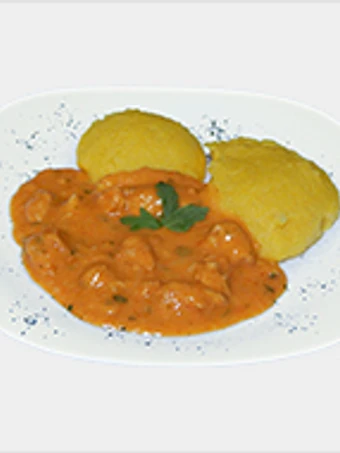 Easy Steps to Make Chicken Paprikash on Polenta which Delicious