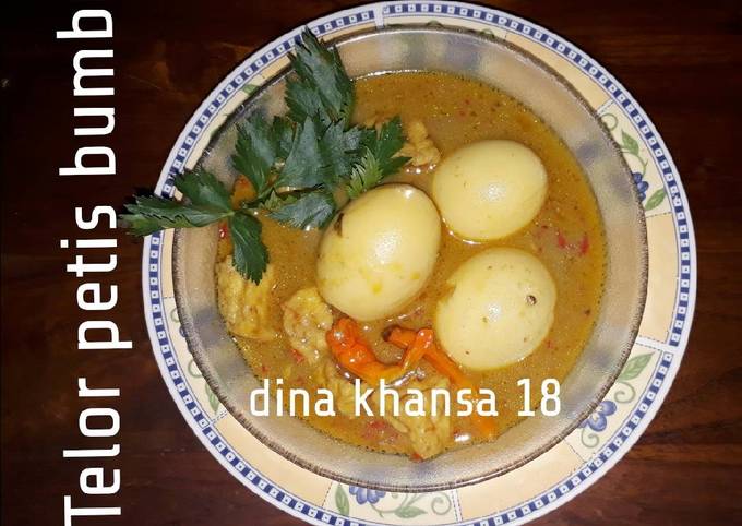 Resep buat Telor petis bumbu dijamin nikmat