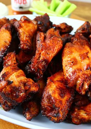 A picture of Smoked Party Wings.