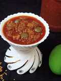 Methi Keri athanu (Fenugreek Seeds and raw mango pickle)