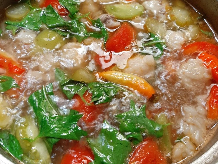 Langkah Gampang Membuat Resep Asem-asem tetelan daging semi instan yang Lezat Sekali