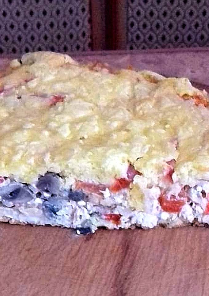 Пиріг з грибами та курячим філе