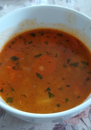 Tarhonya leves recept fotója