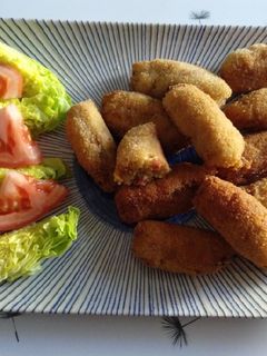 Una foto de Croquetas de jamón y verduras