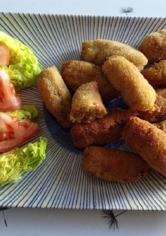 Una foto de Croquetas de jamón y verduras