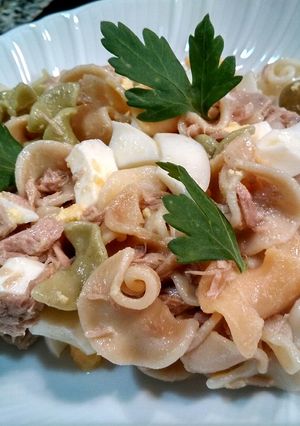 Una foto de Ensalada de Pasta de Flores