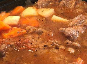Una foto de Caldo ranchero de bistec de res