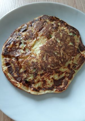 Une photo de Pancake à la courgette