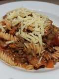 Ninja Foodi pasta with meat Bolognese sauce