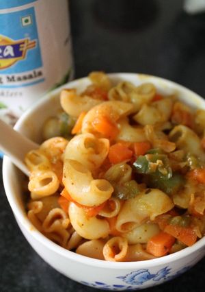 A picture of Mixed Veg Pasta.