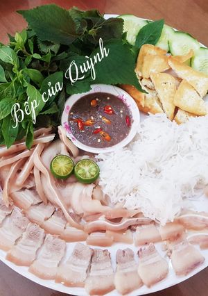 Hình của món Bún đậu mắm tôm.