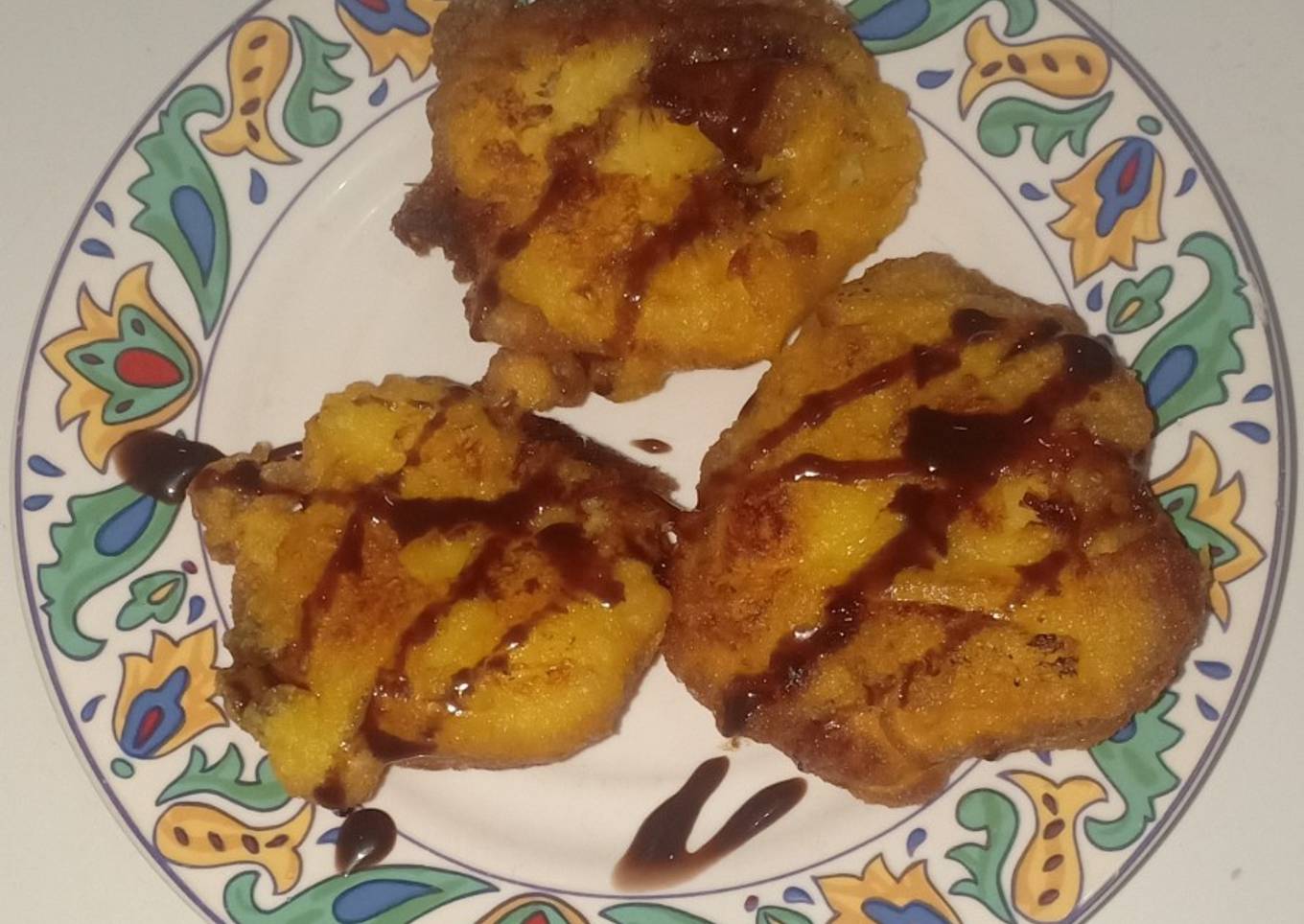 Tape goreng saos coklat
