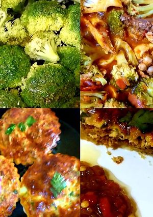 Une photo de Quiches aux brocolis verts
