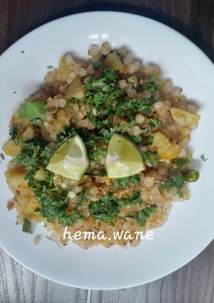 A picture of Ratalu sabudana khichadi.