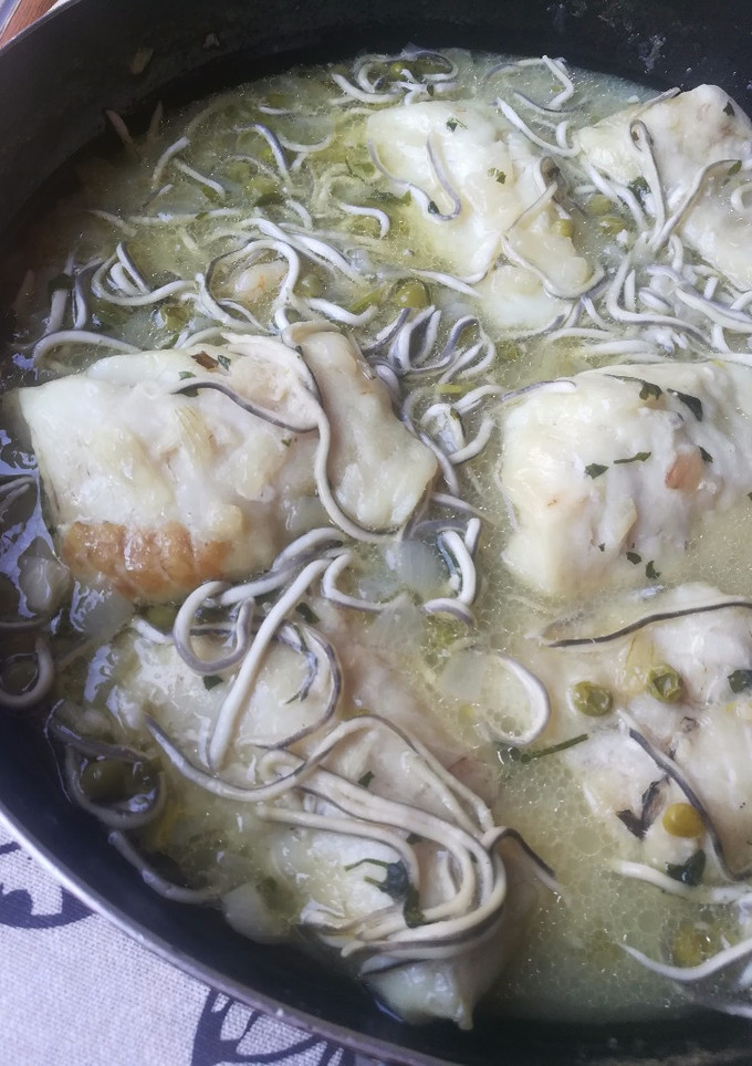 Una foto de Merluza en salsa