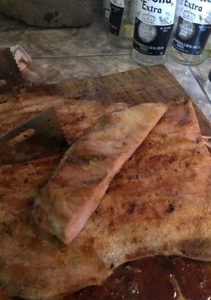 Una foto de Malaya de cerdo a la parrilla