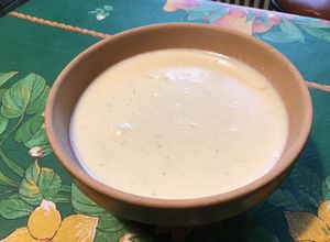Une photo de Sauce béchamel épeautre et muscade