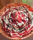 Fresas con nata y virutas de choco