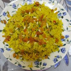 Vegetable biryani A picture of Vegetable biryani.