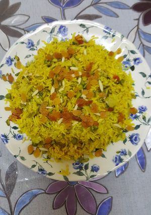 A picture of Vegetable biryani.