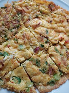 Foto resep 124. Telur Dadar Daun Bawang