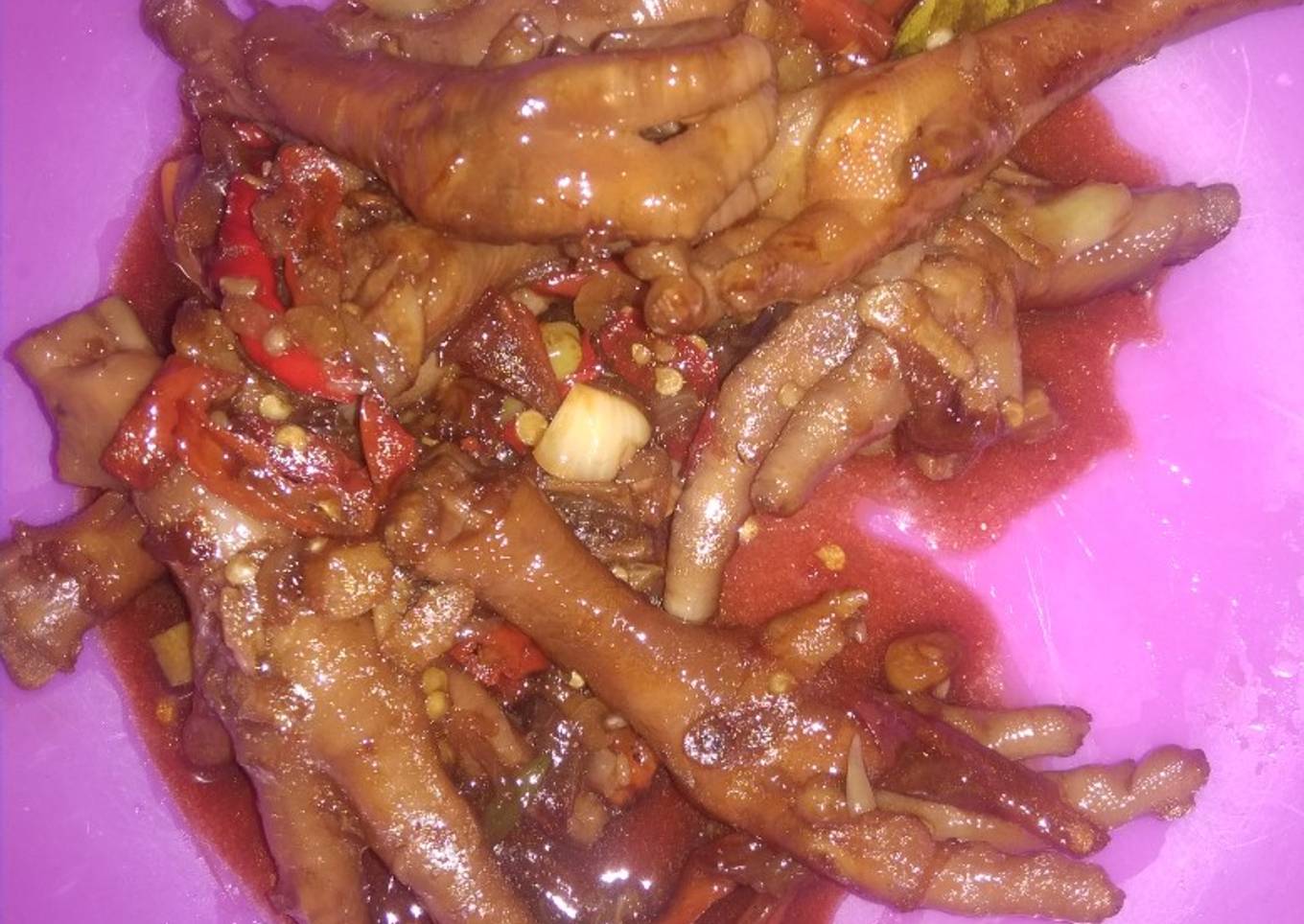 Ceker kecap saus tiram