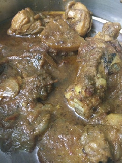 A picture of Methi Chicken.