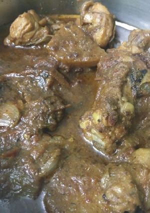 A picture of Methi Chicken.