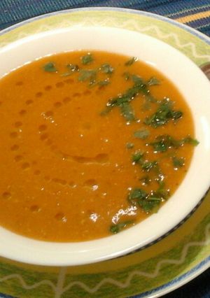 Marokkói vöröslencse-krémleves recept fotója