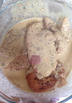 A picture of Mustard Pork Steaks.