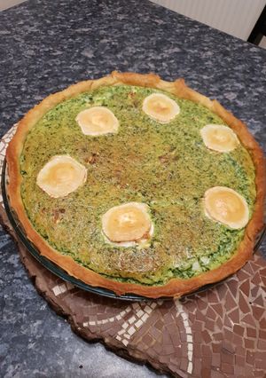 Une photo de Tarte chèvre épinard