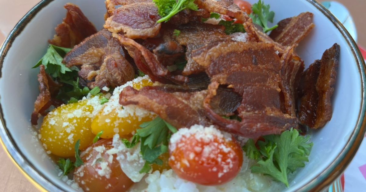 Resep Bacon Tomato Risotto Enak, Praktis, dan Mudah Dibuat - foto hasil masakan