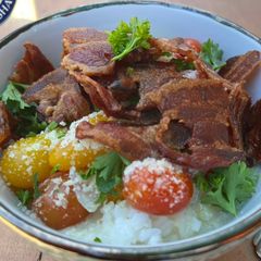 A picture of Bacon Tomato Risotto.