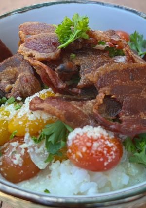 A picture of Bacon Tomato Risotto.