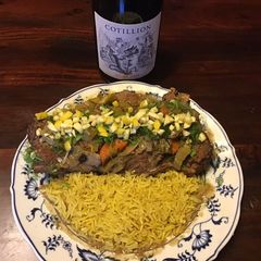 A picture of California Farm Dutch Oven Osso Buco Dinner.