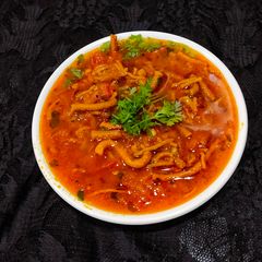 A picture of Kathiyawadi Sev Tomato Sabji.