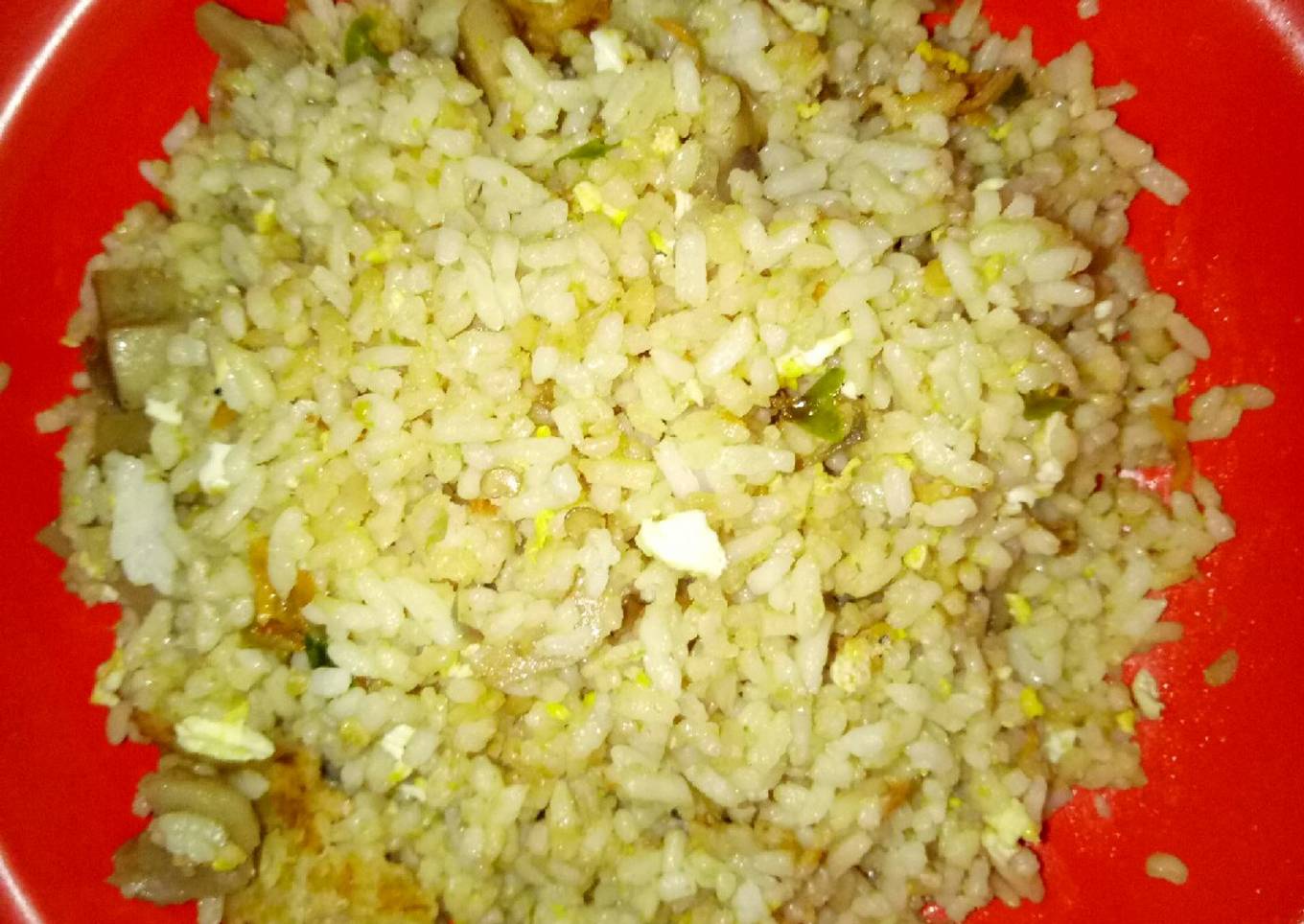 Langkah Mudah untuk Membuat Nasgor teri bakso lombok ijo Anti Gagal