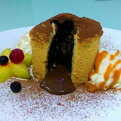 A picture of Chocolate lava cookie cup.